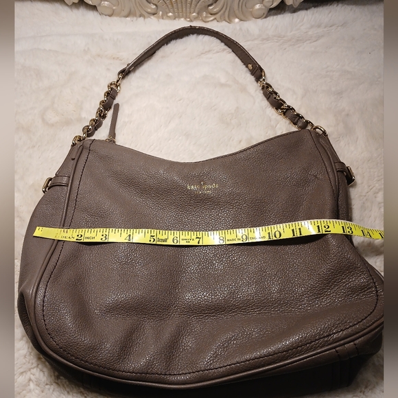 Kate Spade Taupe Leather Shoulder Bag - Picture 10 of 16
